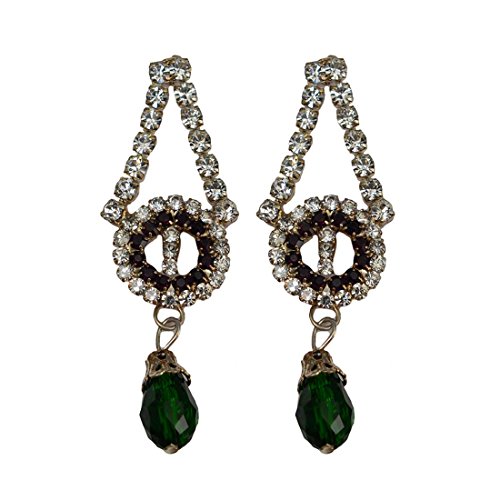 Elegant Pendant Set with Matching Earrings in Silver Tone